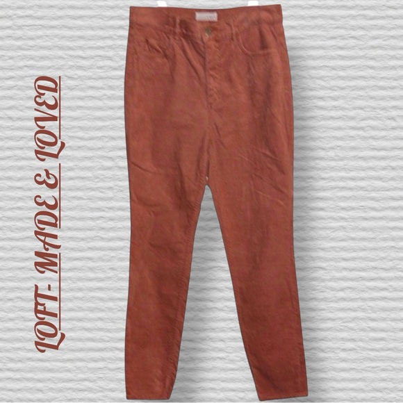 LOFT Pants - LOFT MADE & LOVED CORDUROY SOFT CORAL PANTS